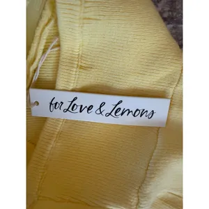 NWT‎ For Love & Lemons Mona Mini Yellow Halter Dress Sz Small $153 thumbnail 9