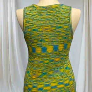 Unbranded Dress woman’s lime green yellow Halter Sleeveless New size Large thumbnail 3