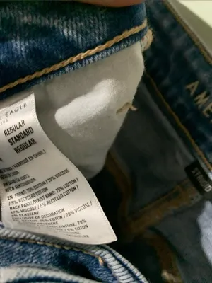 American Eagle Outfitters Light Blue Distressed Boyfriend Jeans thumbnail 5
