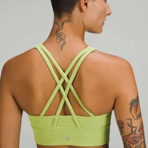 Lululemon Energy High-Neck Longline Ribbed Luxtreme Bra Size 4 thumbnail 2