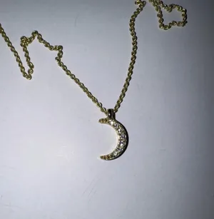 Gold Moon Necklace thumbnail 2
