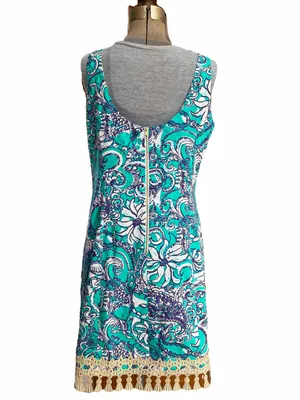 Lilly Pulitzer Eaton Shift Dress Tassel Montauk Seaside thumbnail 5