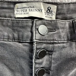 Abercrombie and Fitch Button Fly Super Skinny High Rise Jeans thumbnail 4