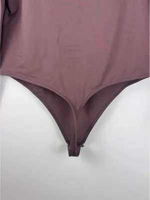 Aritzia Babaton Contour Squareneck Long Sleeve Bodysuit Brown XL 73936 thumbnail 7