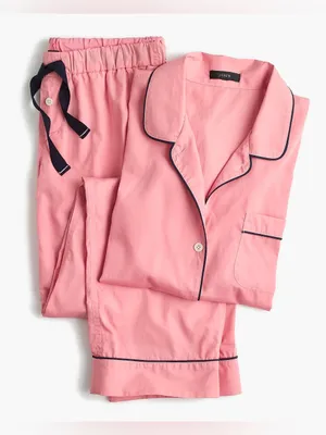 J. Crew Vintage Pajama Set- Cool Pink- Size XS thumbnail 1