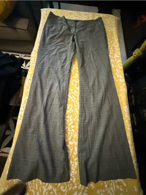 Express women’s  Gray Windowpane Dress Pants thumbnail 1