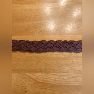 Women's Braided Leather Belt - Brown Unisex 38 inch full boho coastal cowgirl thumbnail 12