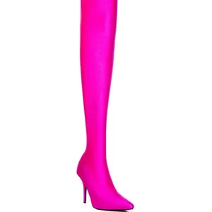 *NEW*‎ Azalea Wang Heart Out thigh high boots Size 7 A44 thumbnail 3