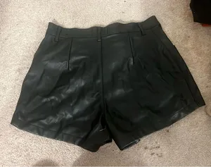 abercrombie & fitch leather shorts thumbnail 2