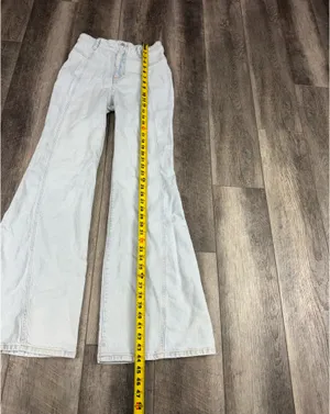 Free People Light Wash Florence Flare Jeans thumbnail 9