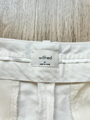 Aritzia Wilfred The Effortless Pant Wide Leg Crepette in Light Birch Size 16 thumbnail 5