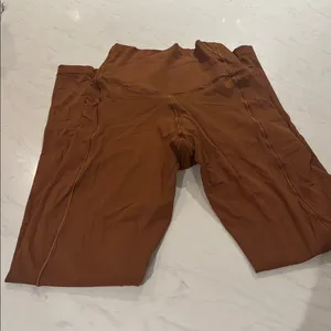 Aerie Real Me 7/8 Copper Brown Leggings thumbnail 3