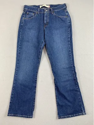 Levis 515 Jeans Womens 30x29 Blue Nouveau Boot Cut Stretch Tag 8 S thumbnail 1