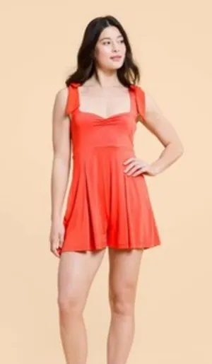 Blogilates Sweetheart Romper Red thumbnail 1