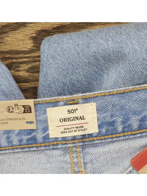 NWT Levi's Womens 501 Button Fly Jeans 94417268 County Fair Blue 26x30 thumbnail 7