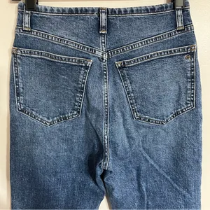 Madewell 90s Straight Leg Jeans‎ High Rise Button Fly Blue Denim Size 24 thumbnail 12