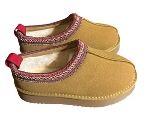 Cozy Slip-On Shoes in Mustard with Red Accents size 41=10.5 thumbnail 1
