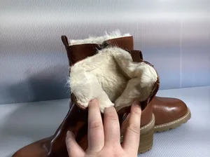 Universal Threads Cognac Faux Fur Ankle Boots - Size 11 thumbnail 7