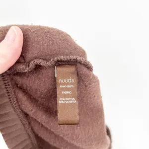 Nuuds Womens Oversized Brown Fleece Lined Classic Sweatpants‎ Joggers Size M thumbnail 8