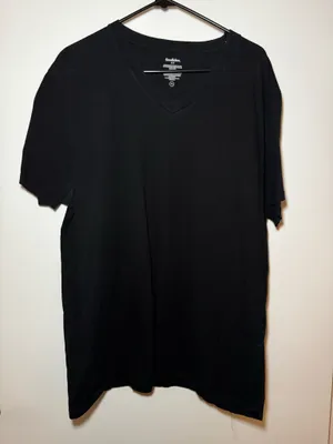 Lot of 3 Goodfellow & Co Men's Black V-Neck T-Shirts Short Sleeve Size XXL thumbnail 1