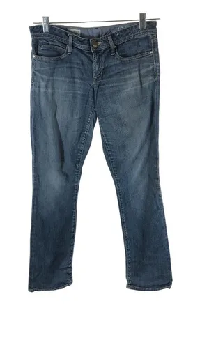Gap 1969 Womens Real Straight Medium Wash Denim Jeans Size 28/6 thumbnail 1