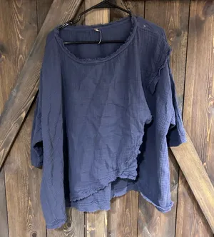 Free People oversized gauze top thumbnail 1