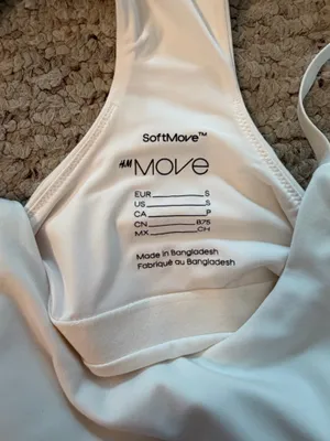H&M White sports bra thumbnail 3