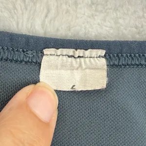 Lululemon Ebb to Train Bra Iron Blue High Neck Racerback Sports Bra Size 6‎ thumbnail 3