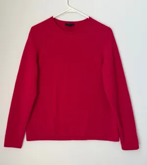 Lands’ End Pink 100% Cashmere Sweater Size Large thumbnail 1