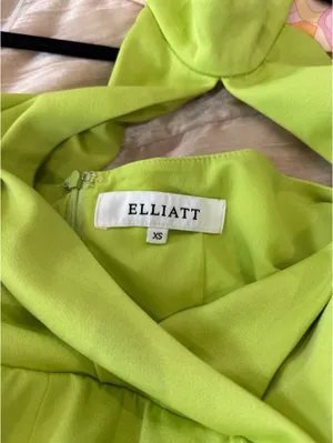 Elliatt Mini Halter Green Dress  thumbnail 5