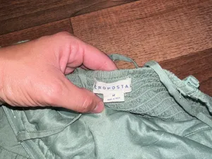 Aeropostale Olive Green Spaghetti Strap Mini Dress medium thumbnail 7