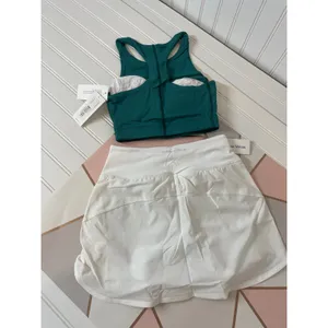 NWT Outdoor Voices White Hudson 4" Skort & Move Free Cropped Top Bundle Sze XXS thumbnail 3