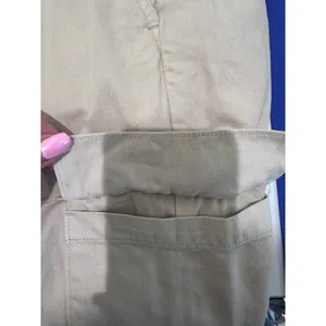 GAP Cargo Pants Womens Large Khaki Tan Elastic Waist Cotton Lyocell‎ Minimalist thumbnail 10