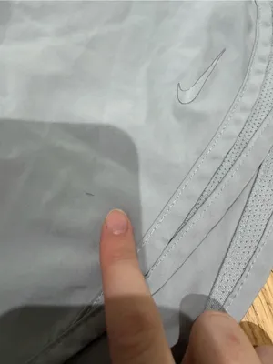 Nike Women's Pale Gray Athletic Running Shorts thumbnail 2