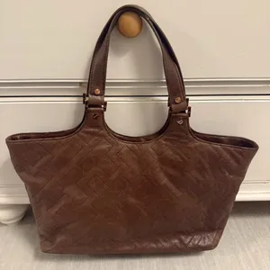Tory Burch T Stitch Leather Tote thumbnail 2
