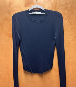 Navy Zara long sleeve thumbnail 1