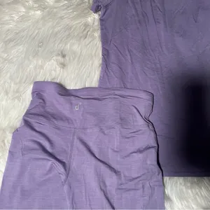 Dagsmejan Women's Size XS/S‎ Pajama Set Light Purple Nattwarm Merino Wool Sweden thumbnail 9