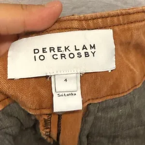 Derek Lam 10 Crosby Burned Orange Cullotte Wide Leg‎ Pants US 4 thumbnail 3