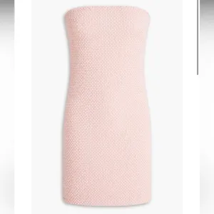 NWT ALICE + OLIVIA Leia strapless beaded mesh mini dress Pastel Pink 12 thumbnail 3