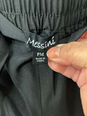 Massini Black Prints Elastic Waist Dress Pants thumbnail 5