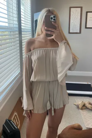American Threads Cream romper thumbnail 1