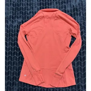 LULULEMON Women's Race GRACE 1/2 ZIP Coral Size 6 thumbnail 6