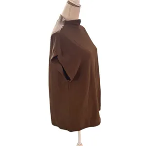Madewell Oversized Funnelneck Tunic Top in Golden Spinach S thumbnail 5