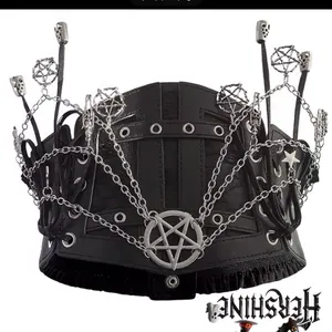 Black Gothic Chain Belt thumbnail 6