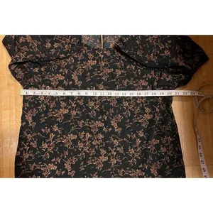 Monday Fun NEW Women Large Floral Blouse Coquette Dainty Romantic Office Chic thumbnail 6