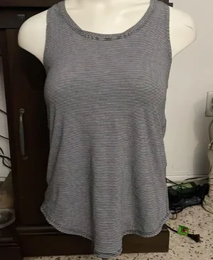 Lululemon tank top black and white stripe thumbnail 5