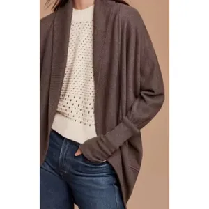 Aritzia Wilfred “Diderot” Dark Gray Cocoon Cardi Sz. S thumbnail 2