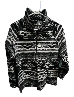 Eddie Bauer Women’s  Black and White Aztec Patterned Jacket thumbnail 1