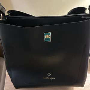 Nanette Lepore Black Satchel Timeless Design thumbnail 1