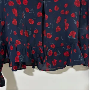 Reformation x Nara Smith Rose Print Blouse thumbnail 4